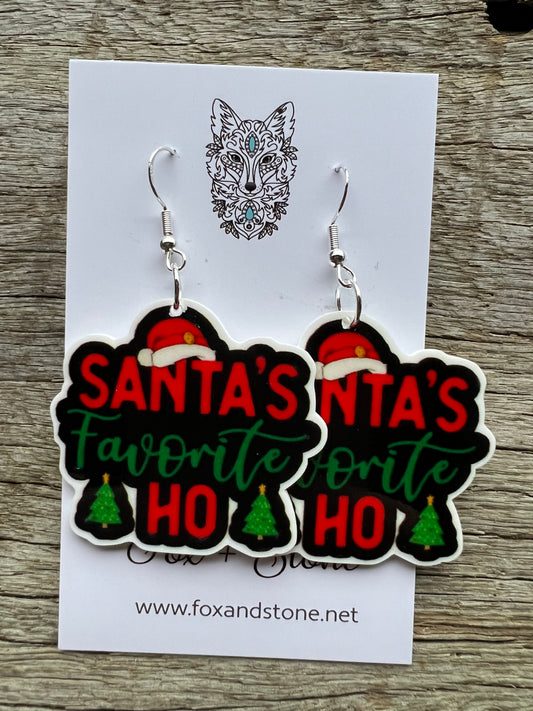 Santa’s Favorite Ho Earrings