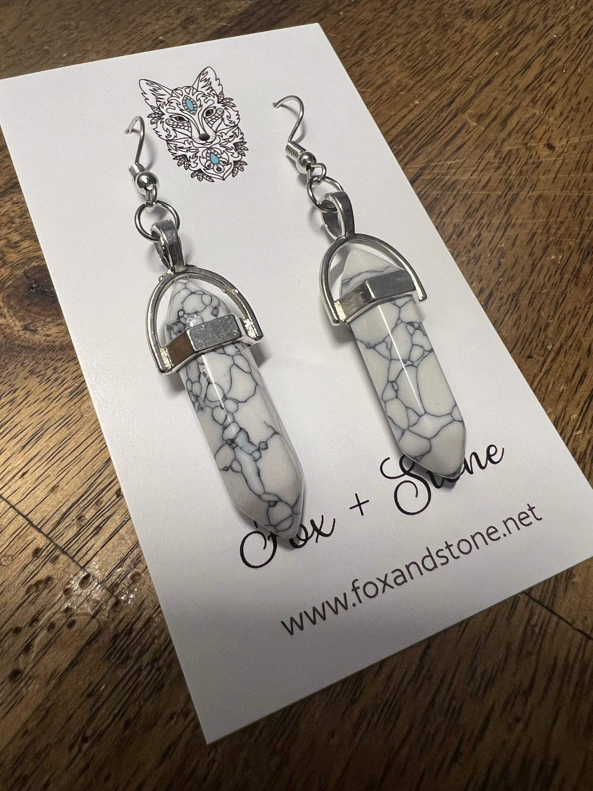 Howlite Natural Gemstone Earrings