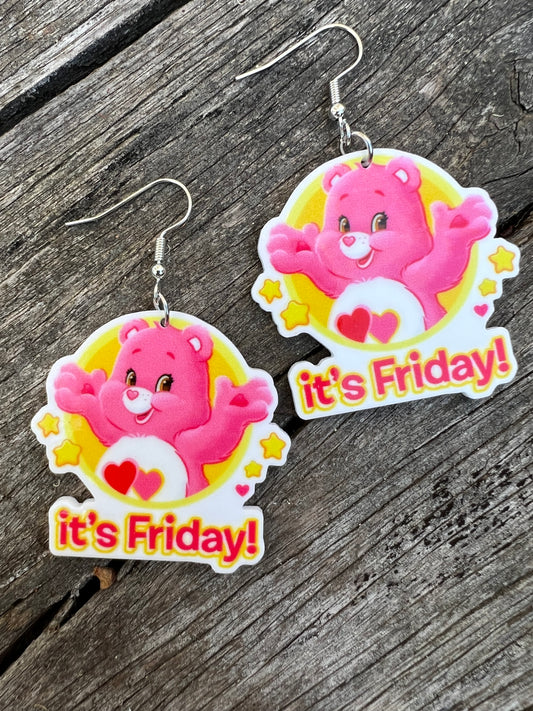 It’s Friday Bear Earrings