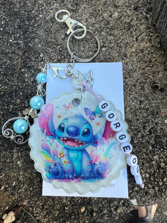 Stitch Large Resin Keyring
