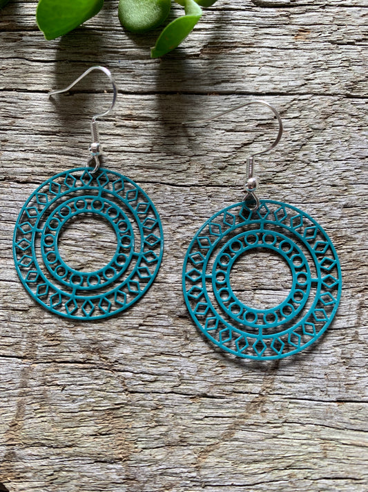 Bree Filigree Seafoam Earrings