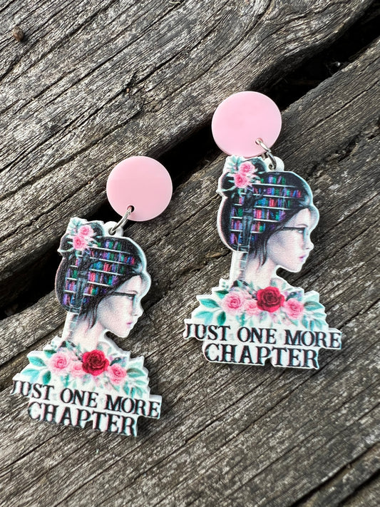 Just One More Chapter Lady Earrings