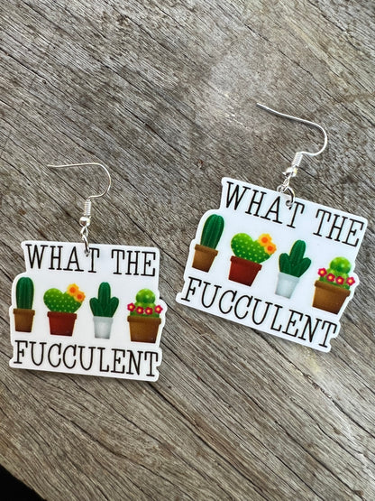 What The Succulent Earrings