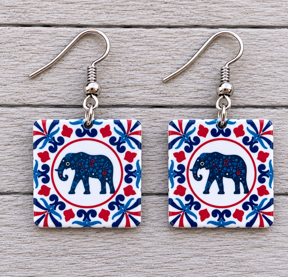 Moroccan Elephant Earrings