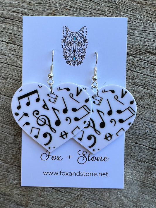 Musical Hearts Earrings