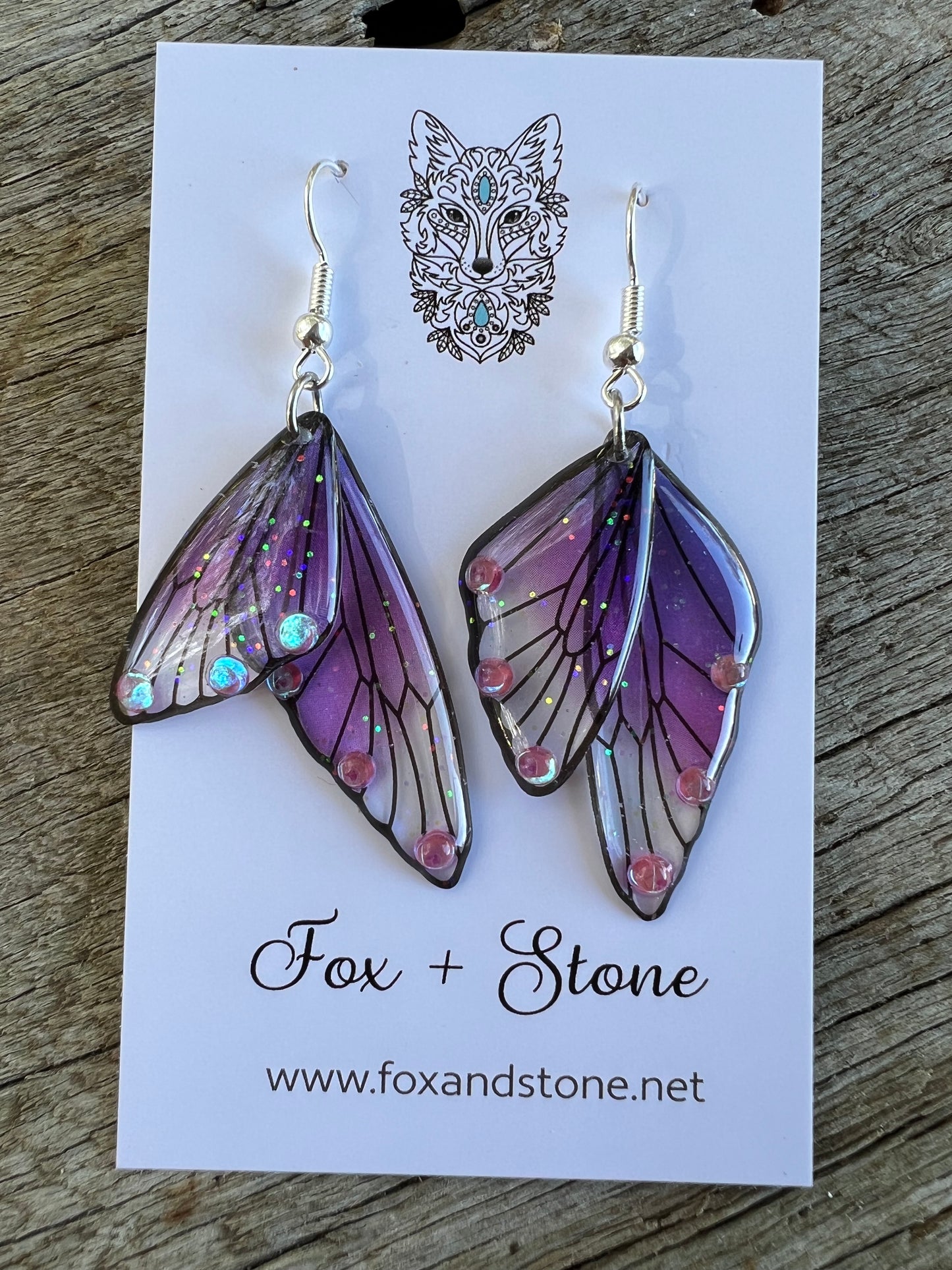 Azurra Fairy Wing/Butterfly Wing Earrings