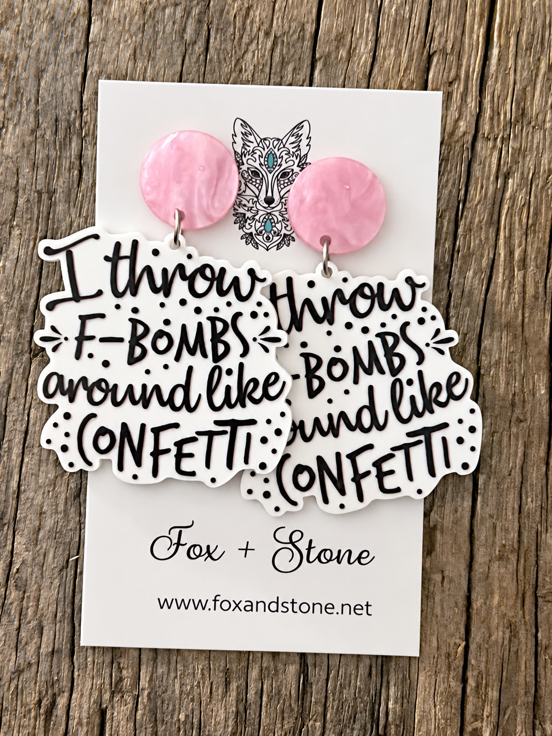 Throw F-Bombs Around Earrings