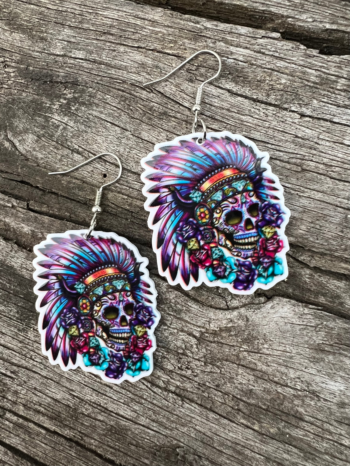 Indian Skull Earrings