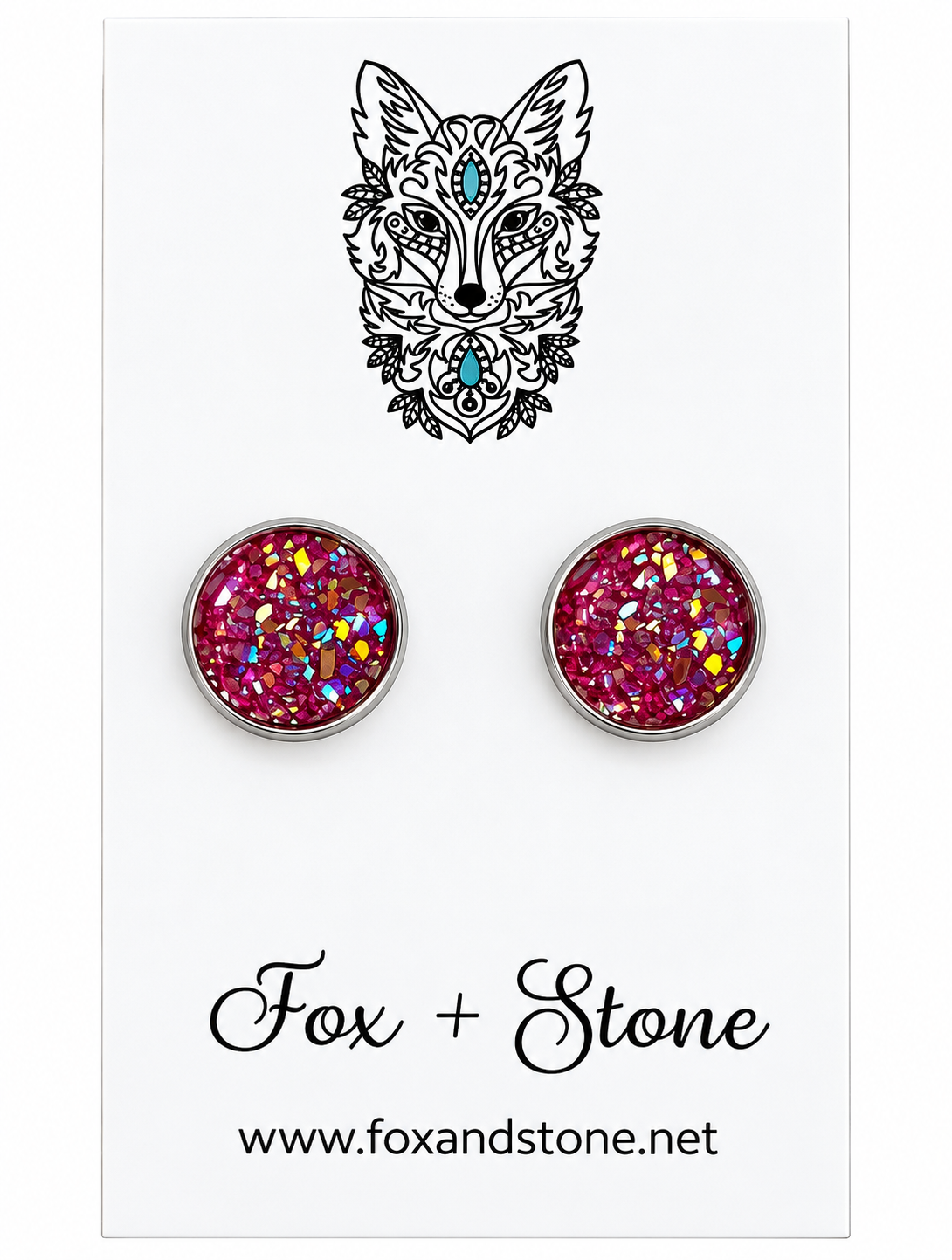 Mystic Moonberry Druzy Studs