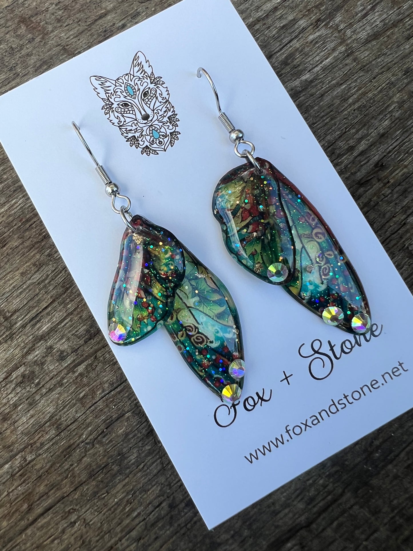 Sylvie Fairy Wing/Butterfly Wing Earrings