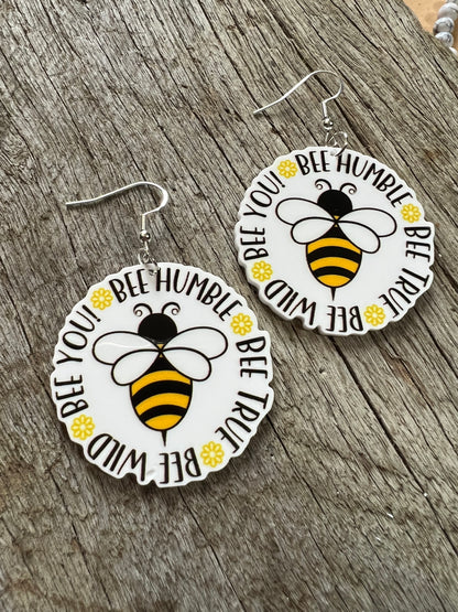 Bee Inspirational Earrings