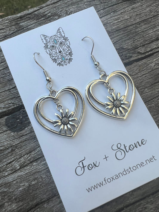 Daisy Lane Silver Hearts Dangles