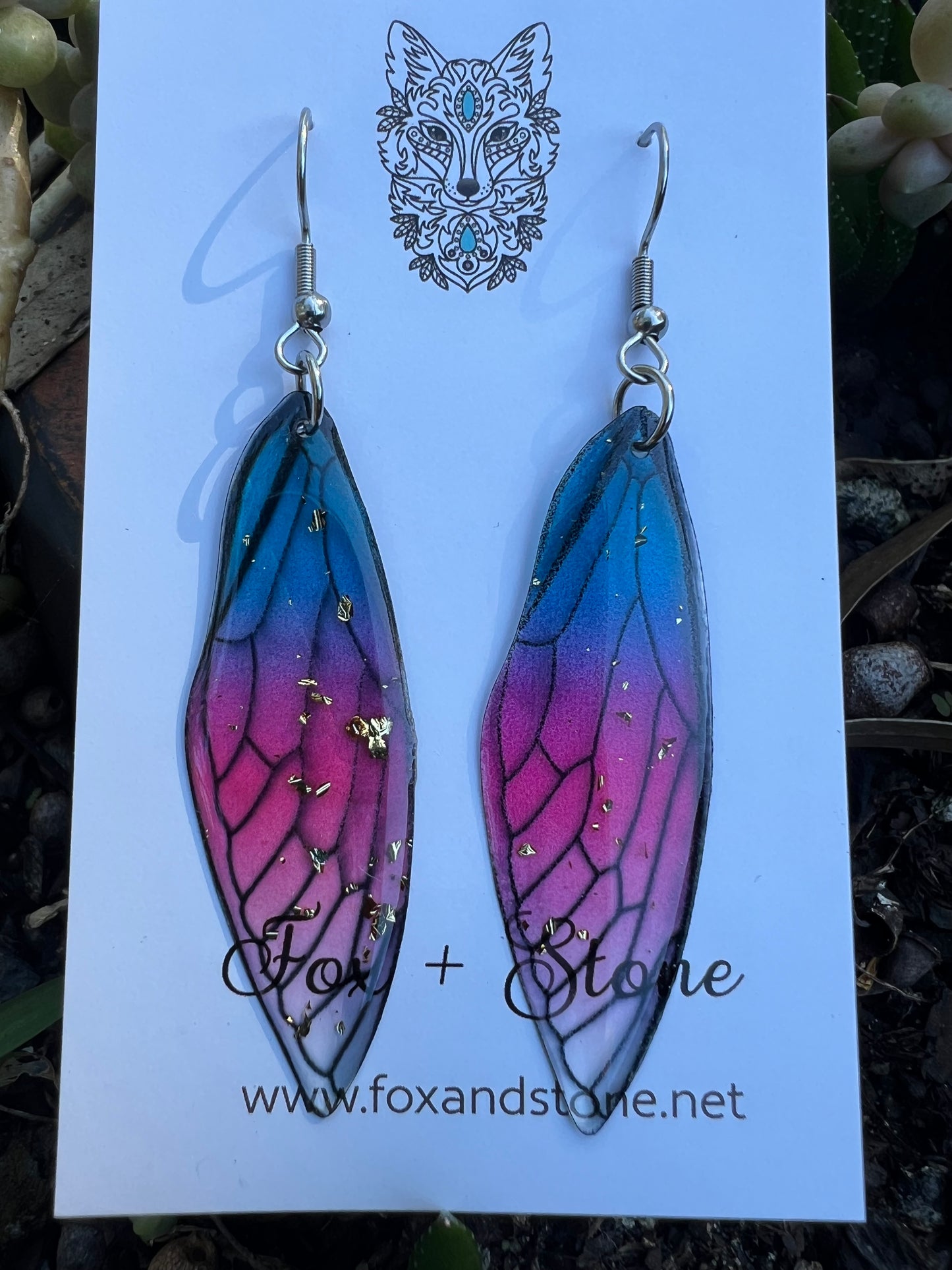 Lottiee Fairy Wing/Butterfly Wing Earrings