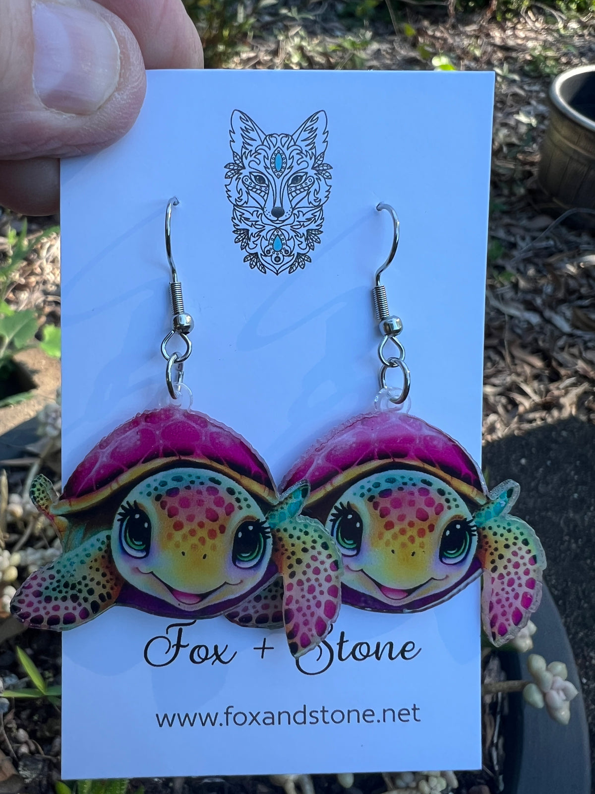 Gorgeous Turtle Earrings