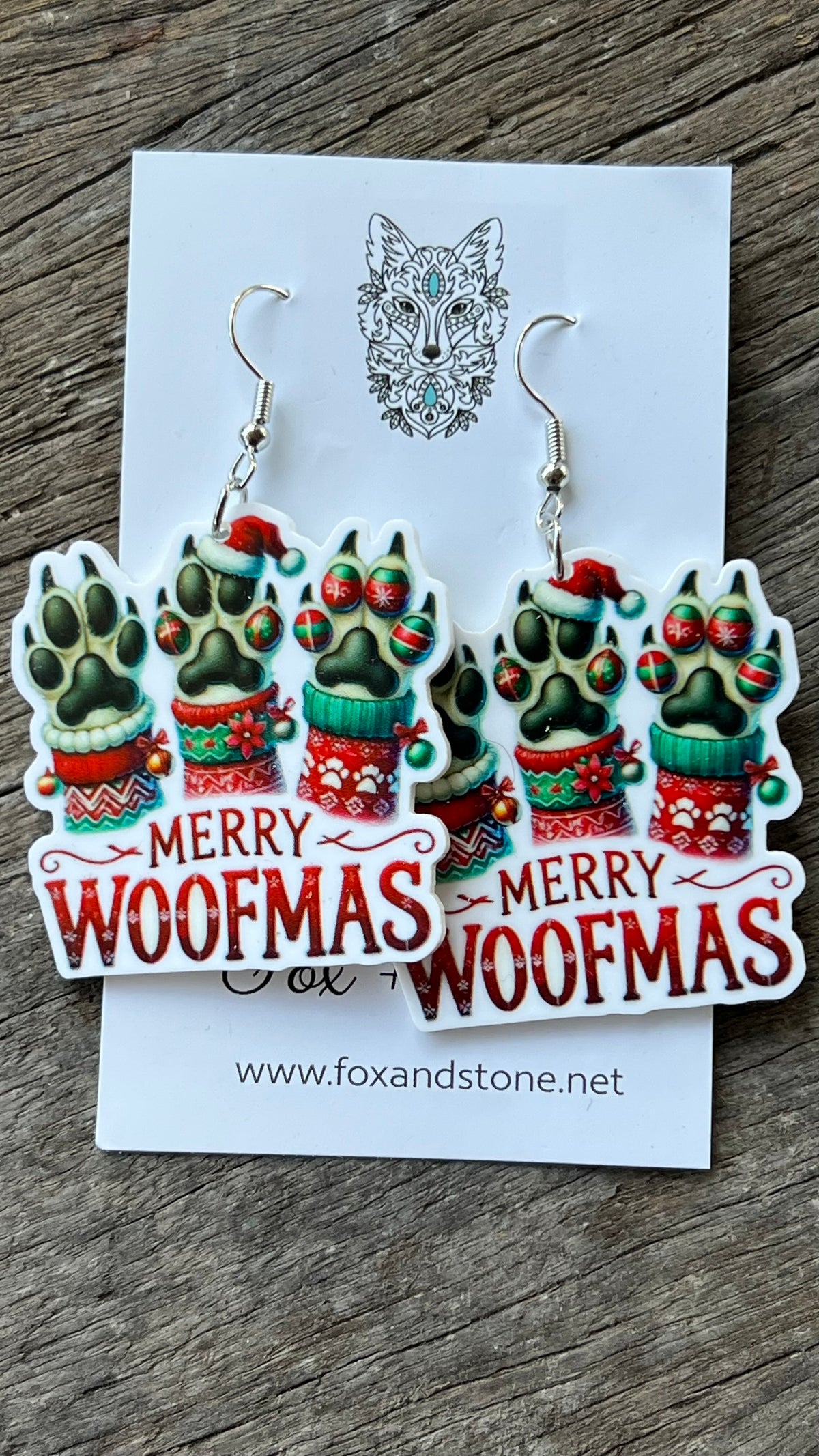 Merry Woofmas Earrings