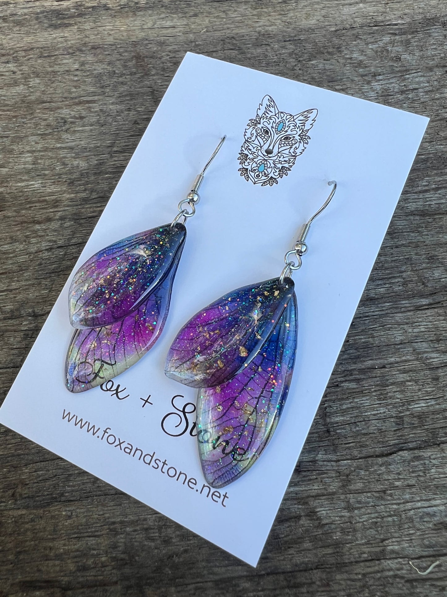 Gemma Fairy Wing/Butterfly Wing Earrings