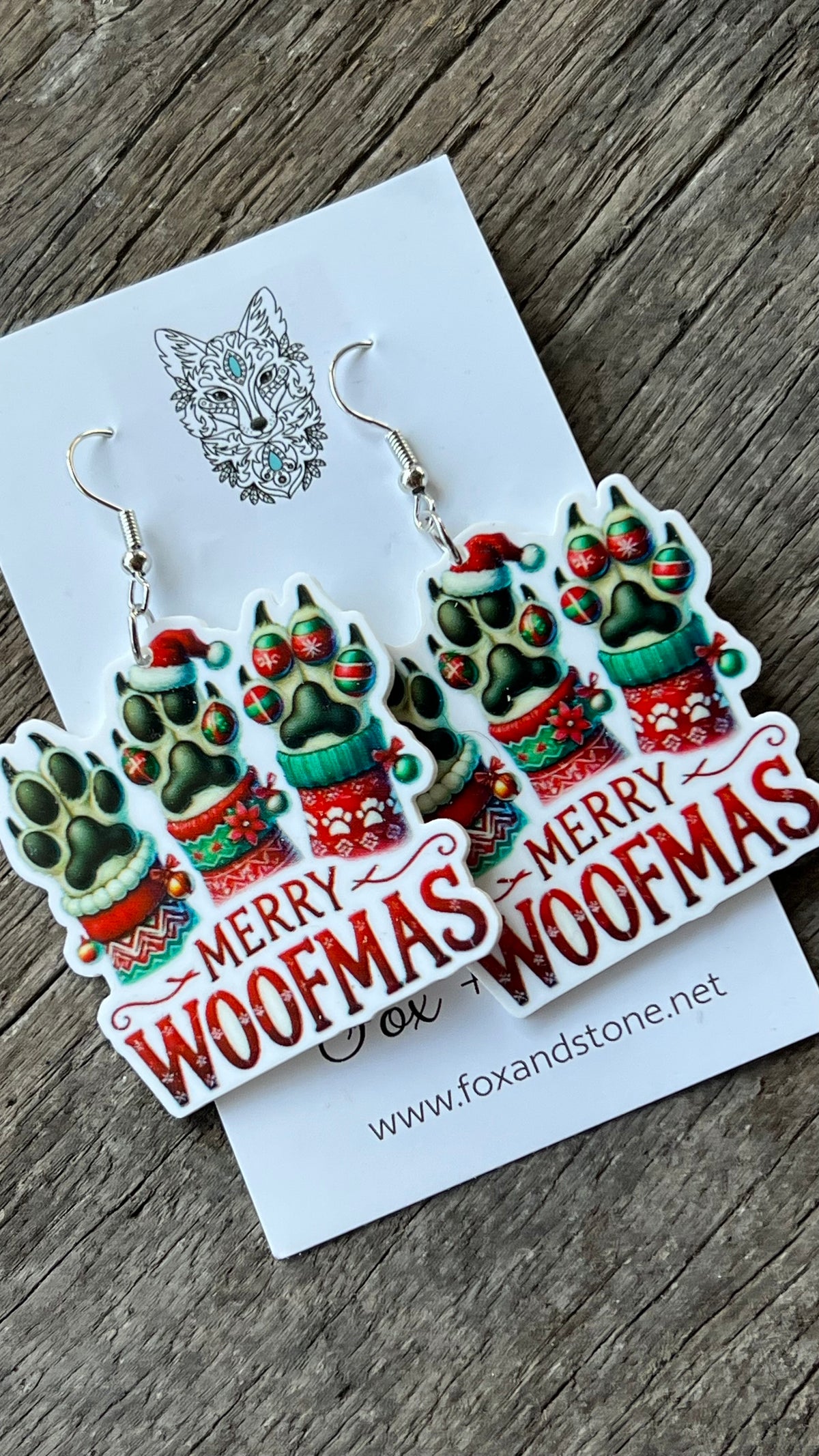 Merry Woofmas Earrings