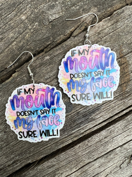 If My Mouth Earrings