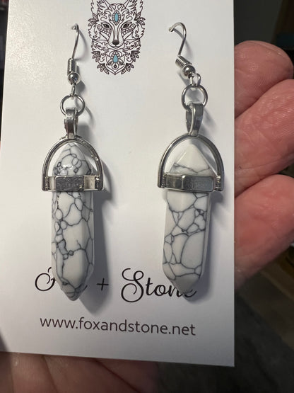 Howlite Natural Gemstone Earrings