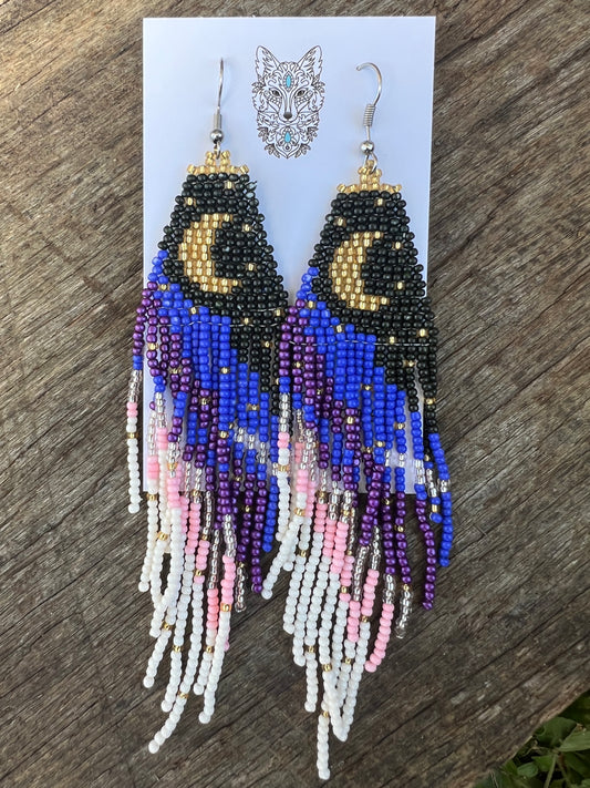 Aurora Sky Beaded Earrings