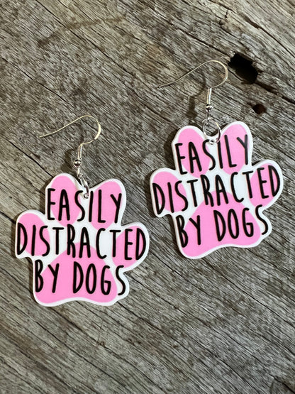Easily Distracted By Dogs  Earrings