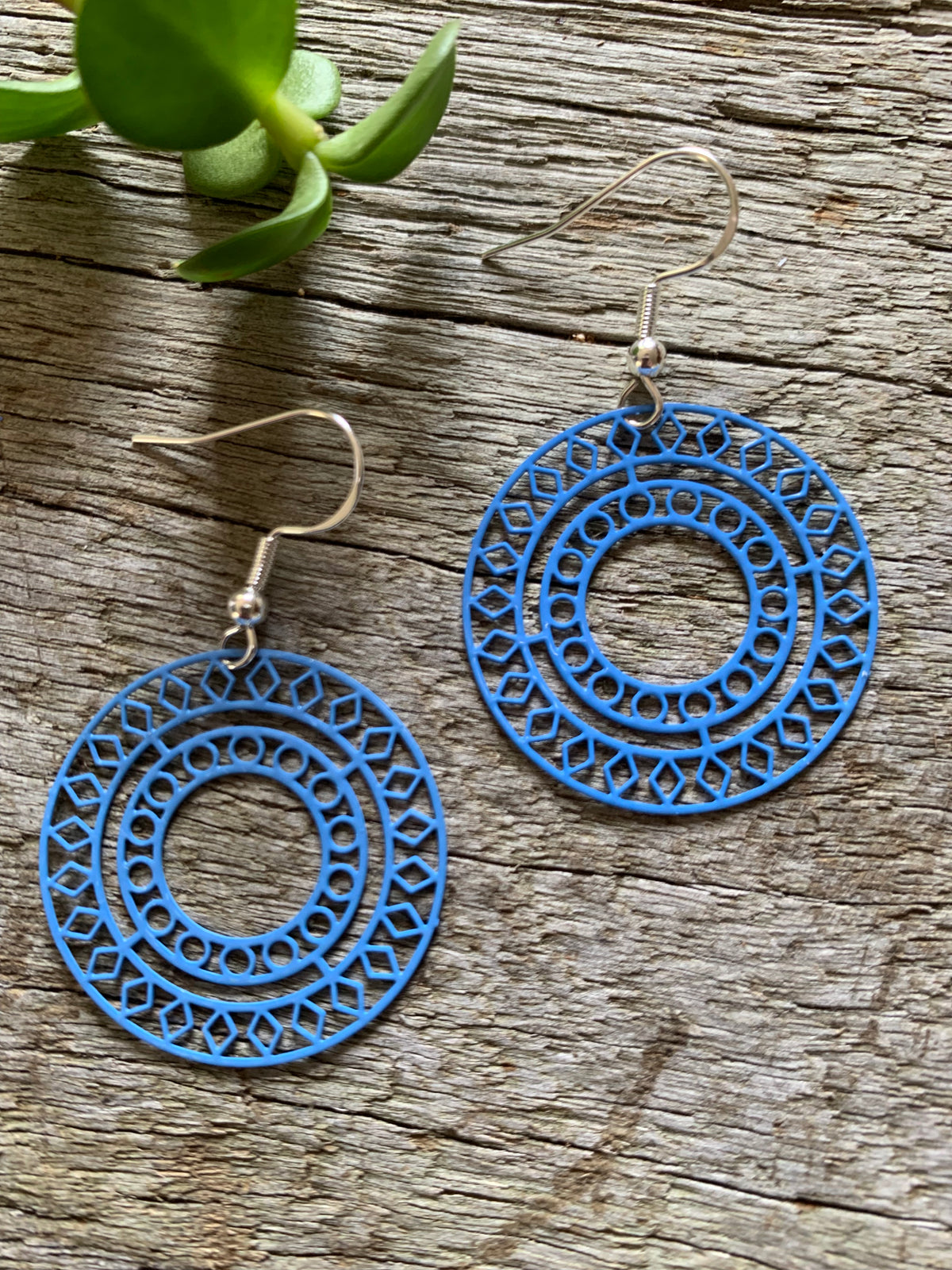 Bree Filigree Blue Earrings