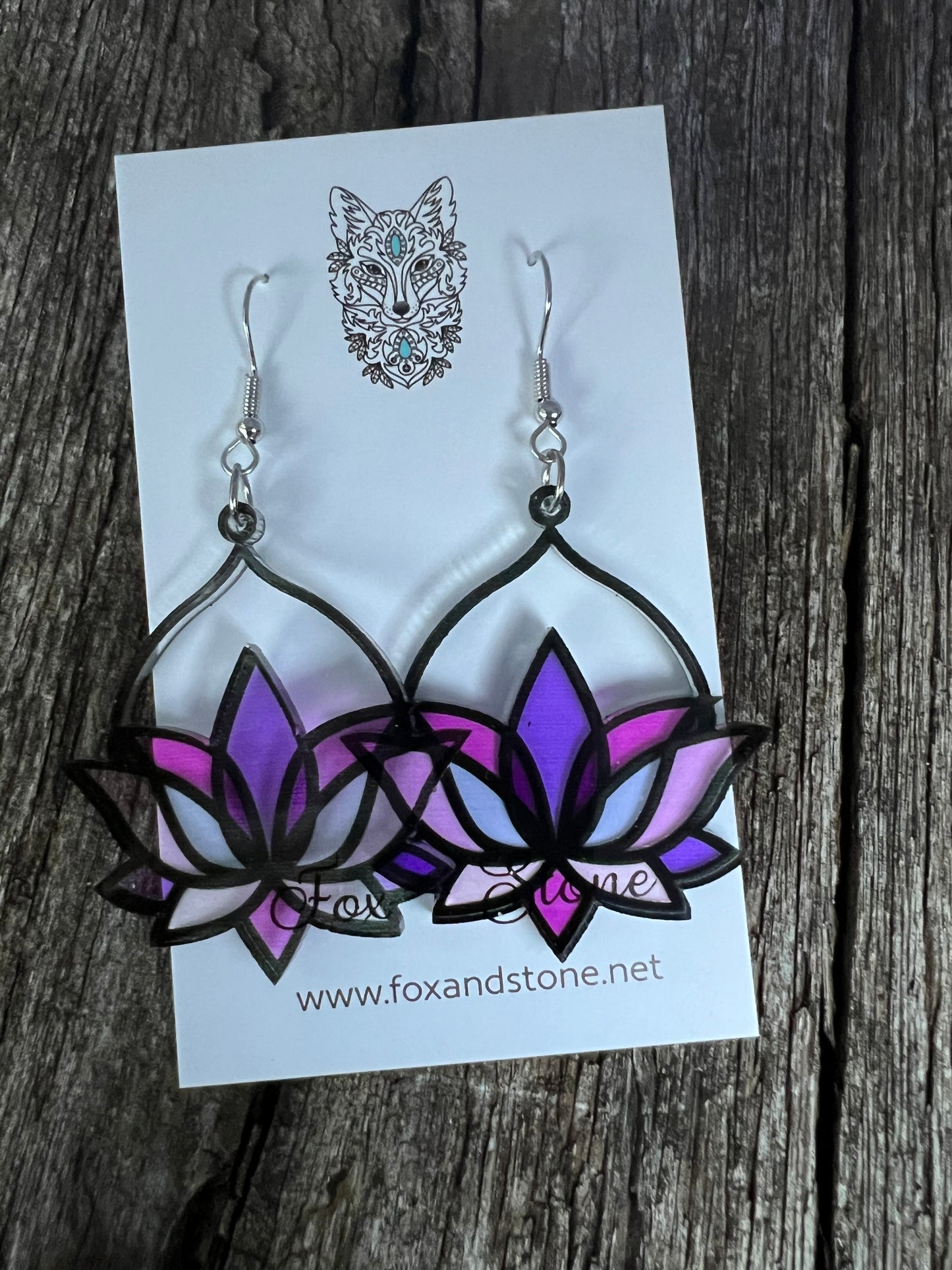 Francessca Faux Stained Glass Earrings