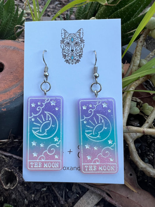 Ombre The Moon Earrings