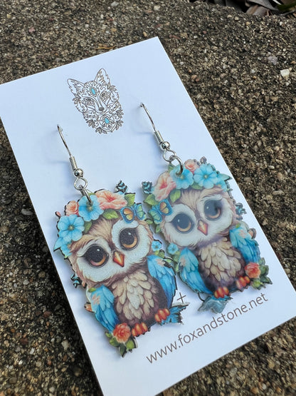 Pretty Owl Earrings