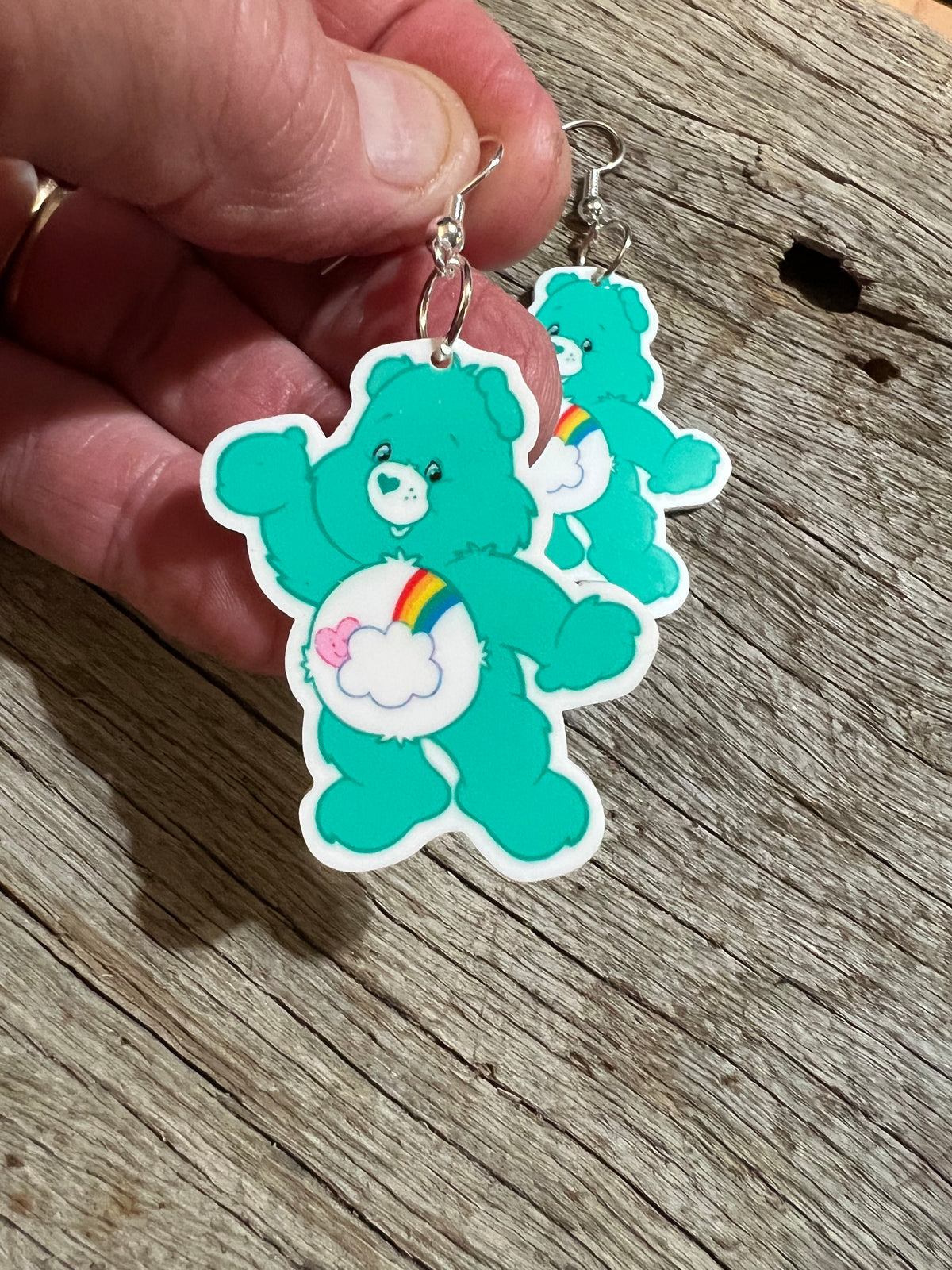 Turquoise Bear Earrings