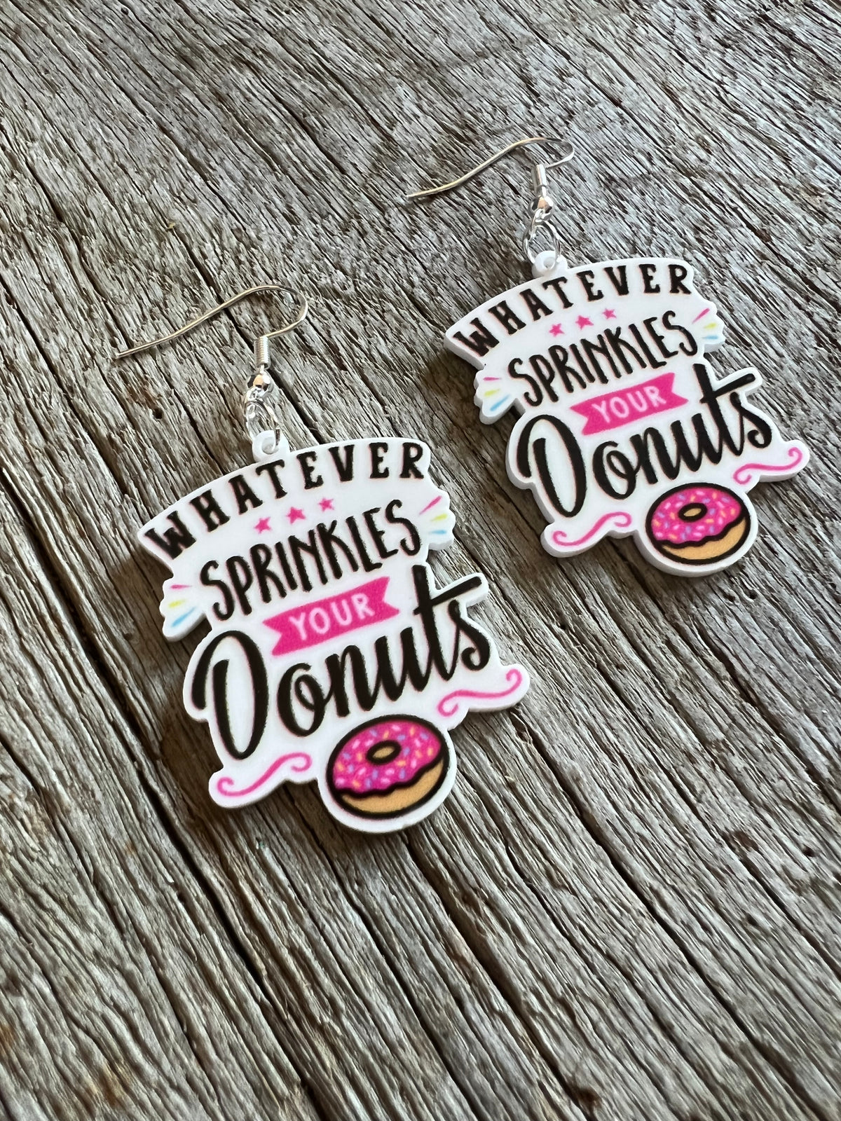 Whatever Sprinkles Your Donut Earrings