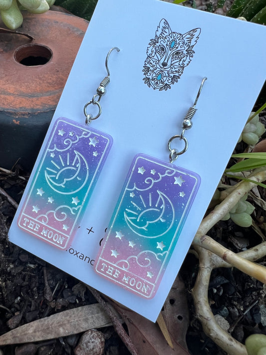 Ombre The Moon Earrings