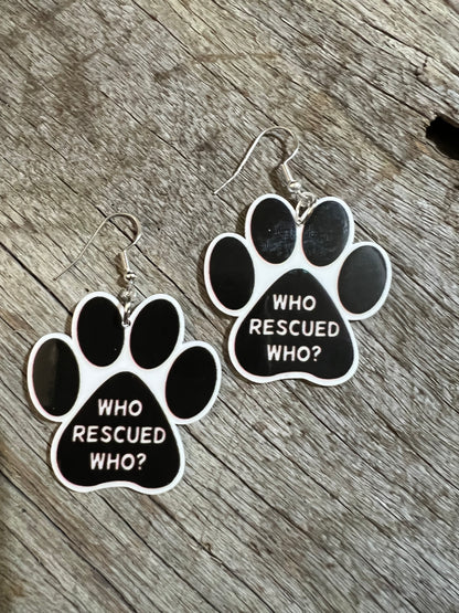 Who Rescued Who Earrings