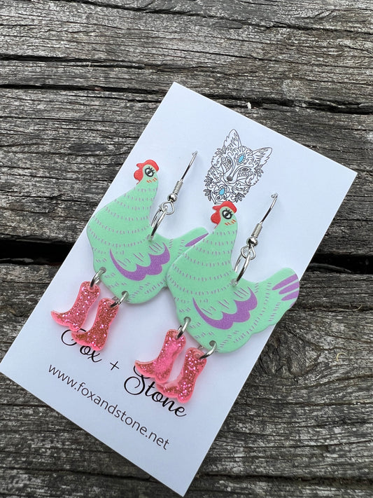 Chicken in Boots Darla Earrings