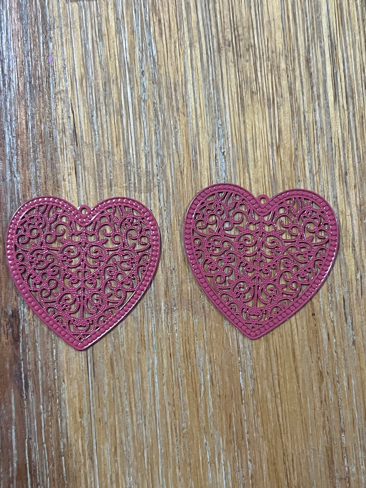 Heart Filigree kiss Earrings