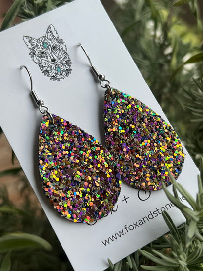 Vibrant Sequin Earrings