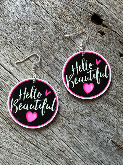 Hello Beautiful Earrings