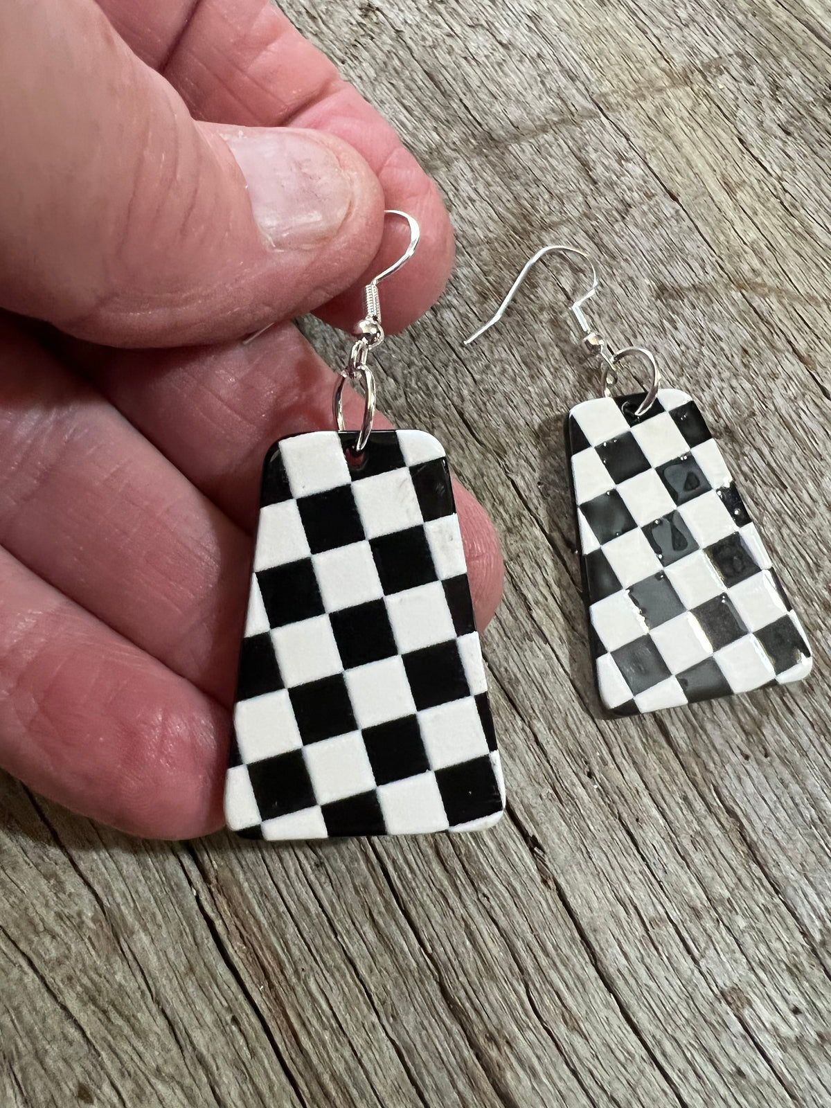 Checkered Earrings