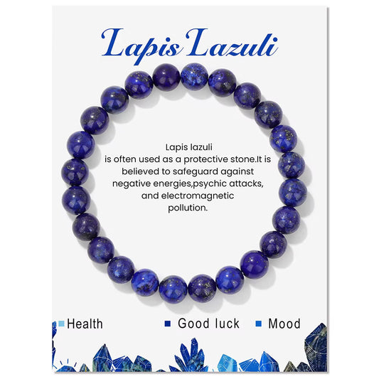 Lapis Lazuli Beaded Bracelet Healing Bracelet