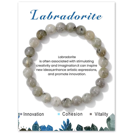 Labradorite Beaded Bracelet Healing Bracelet