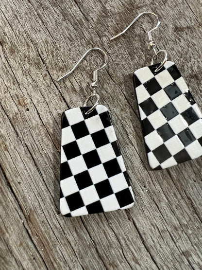 Checkered Earrings