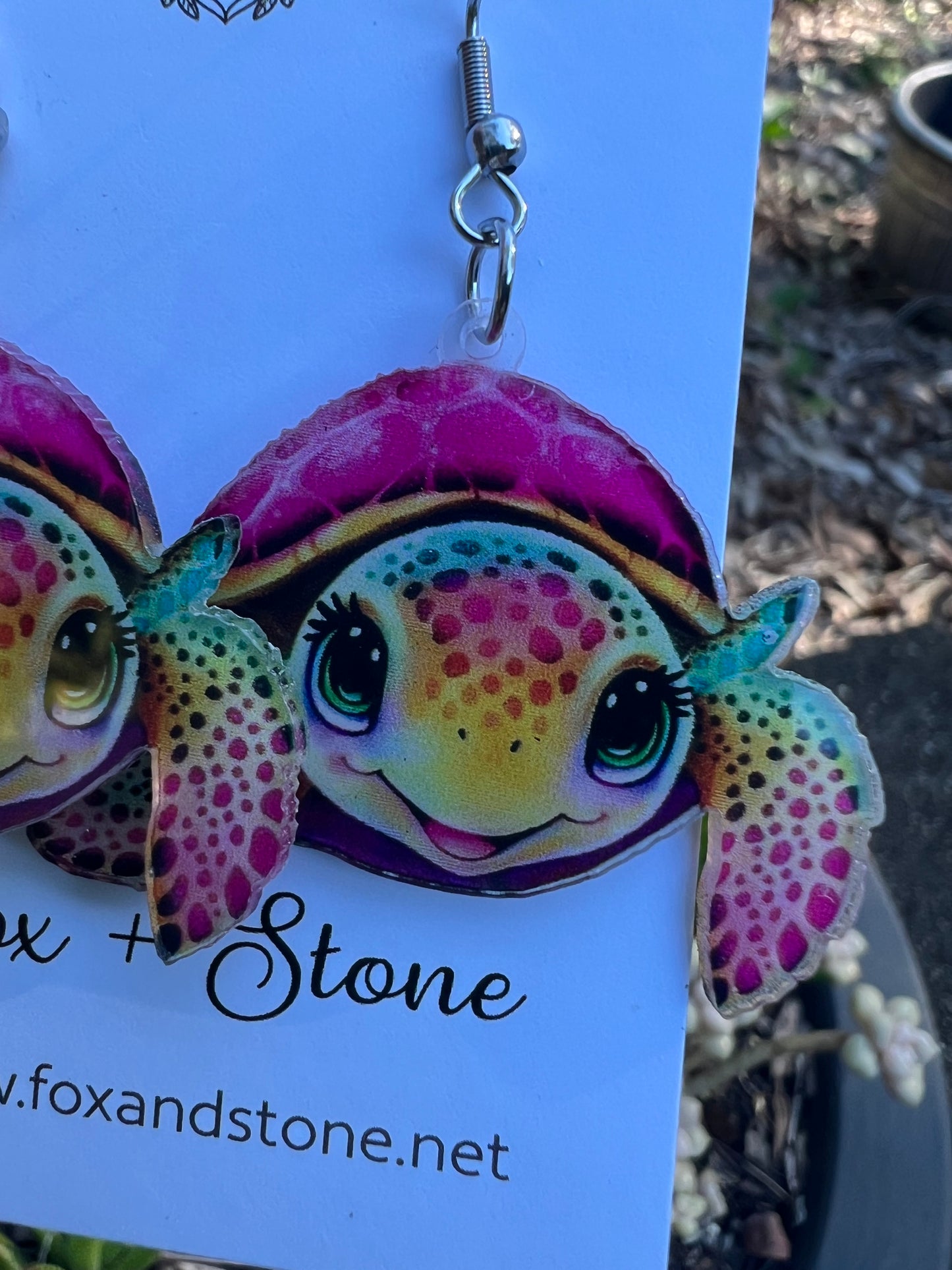 Pretty Lil Turtle Earrings