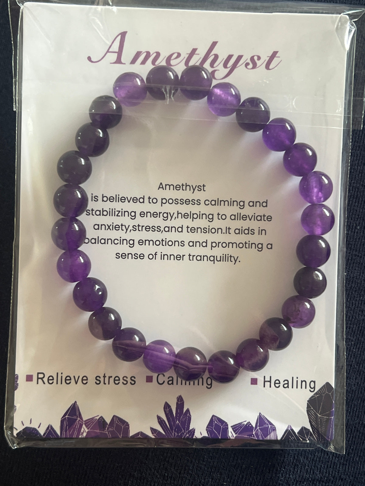 Amethyst Natural Stone Bracelet