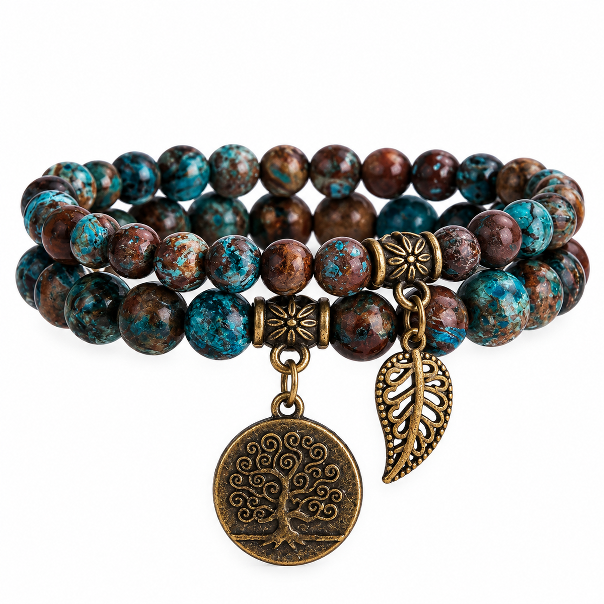 Blue Jasper Double Natural Stone Bracelets (Copy)