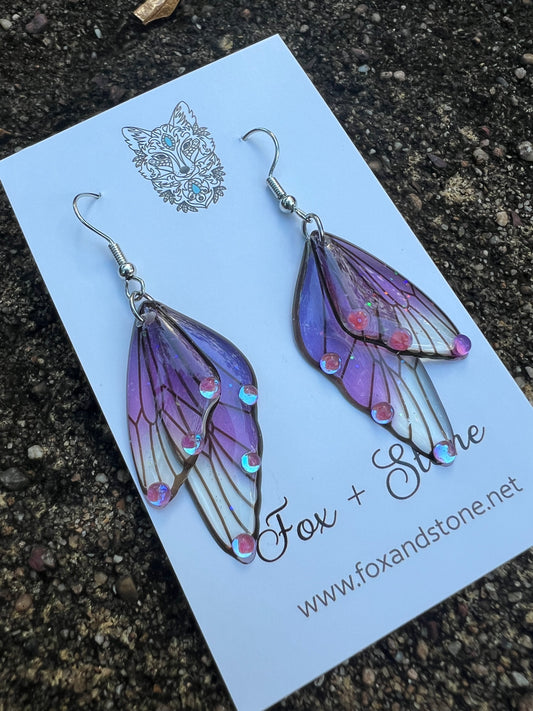 Azurra Fairy Wing/Butterfly Wing Earrings