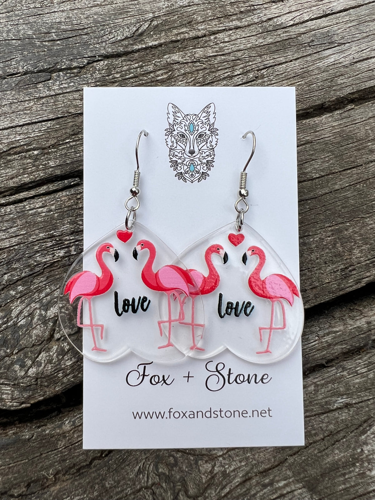 Flamingo Love Earrings