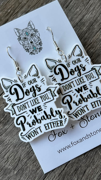If My Dog Earrings