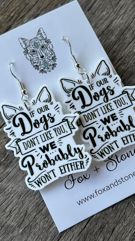 If My Dog Earrings