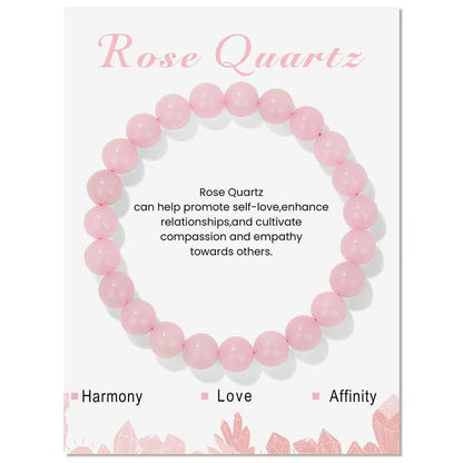 Rose Quartz Natural Stone Bracelet