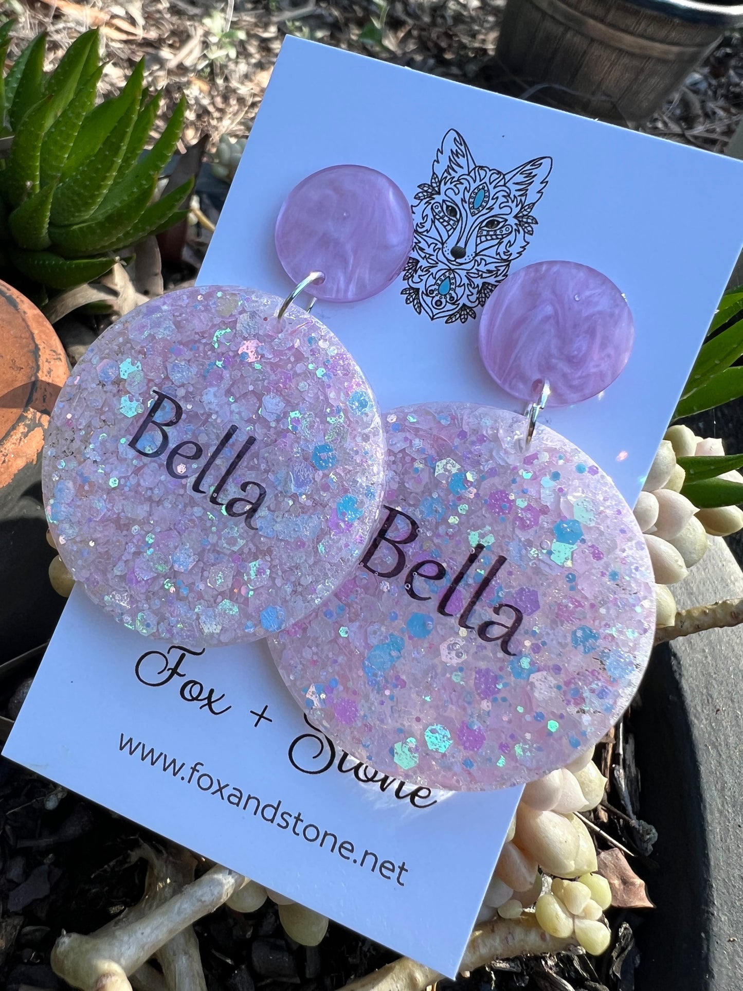 Beautiful Custom Name Earrings